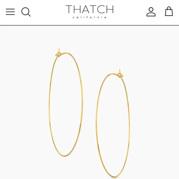 Mejuri Jewelry - Thatch California 14K Gold Filled Hoop Earrings